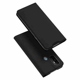 For OPPO A53 4G / A53s DUX DUCIS Skin Pro Series Horizontal Flip PU + TPU Leather Case, with Holder & Card Slots(Black)