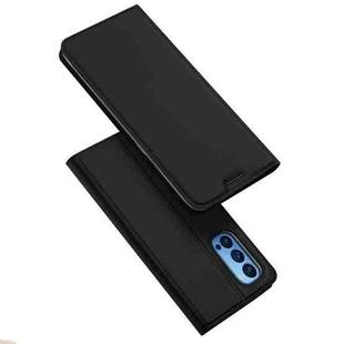 For OPPO Reno4 5G DUX DUCIS Skin Pro Series Horizontal Flip PU + TPU Leather Case, with Holder & Card Slots(Black)