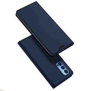 For OPPO Reno4 5G DUX DUCIS Skin Pro Series Horizontal Flip PU + TPU Leather Case, with Holder & Card Slots(Blue)