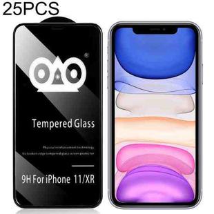 For iPhone XR 25pcs Shockproof Anti-breaking Edge Airbag Tempered Glass Film