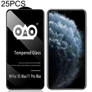 For iPhone XS Max 25pcs Shockproof Anti-breaking Edge Airbag Tempered Glass Film