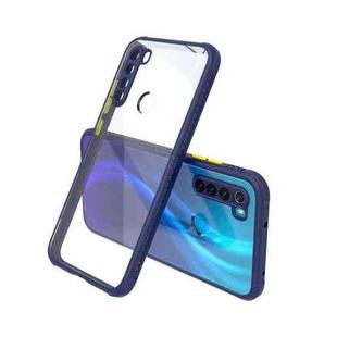 For Xiaomi Redmi Note 8 Tire Side Texture Contrast Button Shockproof PC + TPU Phone Protective Case(Blue)