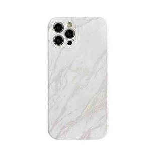 Marble Pattern TPU Protective Case For iPhone 12 mini(White)