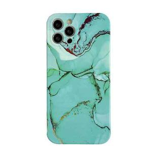 Marble Pattern TPU Protective Case For iPhone 12 mini(Green Sea Water)