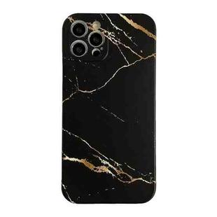 Marble Pattern TPU Protective Case For iPhone 12 Pro(Black)