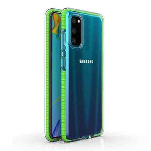 For Samsung Galaxy S20 TPU Double-color Shockproof Protective Case(Fresh Green)