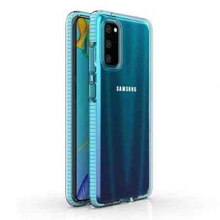 For Samsung Galaxy S20 TPU Double-color Shockproof Protective Case(Sky Blue)