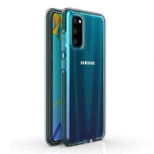 For Samsung Galaxy S20 TPU Double-color Shockproof Protective Case(Dark Green)