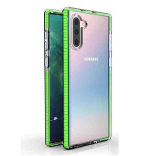 For Samsung Galaxy Note10 TPU Double-color Shockproof Protective Case(Fresh Green)