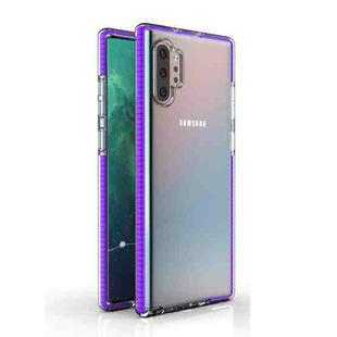 For Samsung Galaxy Note10+ TPU Double-color Shockproof Protective Case(Purple)