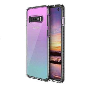 For Samsung Galaxy S10 TPU Double-color Shockproof Protective Case(Black)