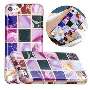Full Plating Splicing Gilding Protective Case For iPod Touch 6 / 5(Square Color Matching)