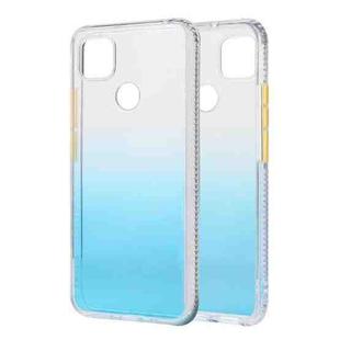 For Xiaomi Redmi 9C Gradient Shockproof TPU Case with Detachable Buttons(Blue)