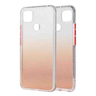 For Xiaomi Redmi 9C Gradient Shockproof TPU Case with Detachable Buttons(Orange)