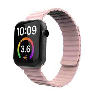 Magnetic Loop Watch Band For Apple Watch Ultra 49mm / Series 8&7 45mm / SE 2&6&SE&5&4 44mm / 3&2&1 42mm(Pink)