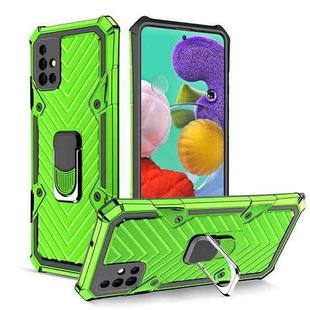For Samsung Galaxy A51 5G Cool Armor PC + TPU Shockproof Case with 360 Degree Rotation Ring Holder(Green)