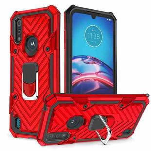 For Motorola Moto E6s (2020) Cool Armor PC + TPU Shockproof Case with 360 Degree Rotation Ring Holder(Red)