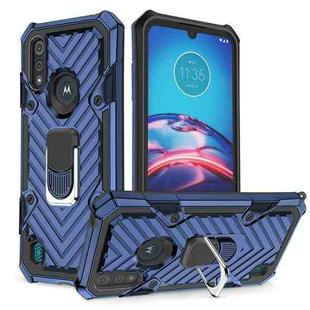 For Motorola Moto E6s (2020) Cool Armor PC + TPU Shockproof Case with 360 Degree Rotation Ring Holder(Blue)