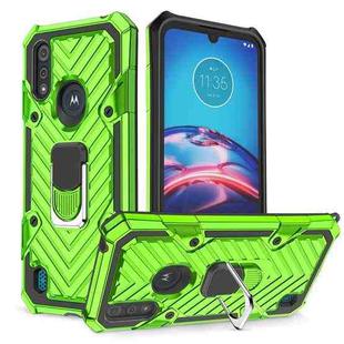 For Motorola Moto E6s (2020) Cool Armor PC + TPU Shockproof Case with 360 Degree Rotation Ring Holder(Green)