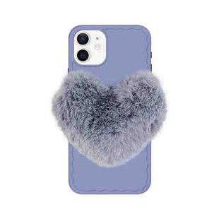 For iPhone 11 Love Hairball Colorful Wave Soft Case (Haze Blue)