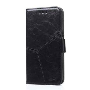 For OnePlus 5 Geometric Stitching Horizontal Flip TPU + PU Leather Case with Holder & Card Slots & Wallet(Black)