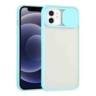 For iPhone 12 mini Sliding Camera Cover Design TPU Protective Case (Sky Blue)