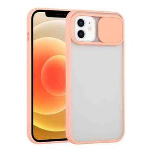For iPhone 12 Sliding Camera Cover Design TPU Protective Case(Pink)