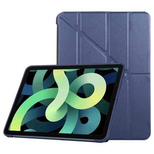 TPU Horizontal Deformation Flip Leather Case with Holder For iPad Air 2022 / 2020 10.9(Navy Blue)