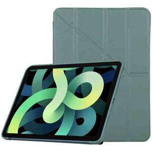 TPU Horizontal Deformation Flip Leather Case with Holder For iPad Air 2022 / 2020 10.9(Dark Green)