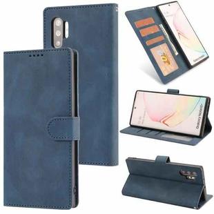 For Samsung Galaxy Note10+ Fantasy Classic Skin-feel Calfskin Texture Magnetic Buckle Horizontal Flip PU Leather Case with Holder & Card Slot & Wallet(Blue)