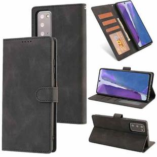 For Samsung Galaxy Note20 Fantasy Classic Skin-feel Calfskin Texture Magnetic Buckle Horizontal Flip PU Leather Case with Holder & Card Slot & Wallet(Black)