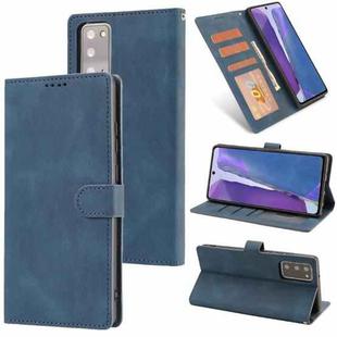 For Samsung Galaxy Note20 Fantasy Classic Skin-feel Calfskin Texture Magnetic Buckle Horizontal Flip PU Leather Case with Holder & Card Slot & Wallet(Blue)
