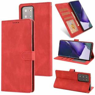 For Samsung Galaxy Note20 Ultra Fantasy Classic Skin-feel Calfskin Texture Magnetic Buckle Horizontal Flip PU Leather Case with Holder & Card Slot & Wallet(Red)