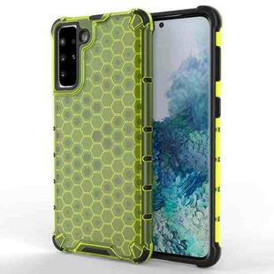 For Samsung Galaxy S21+ 5G Shockproof Honeycomb PC + TPU Protective Case(Green)