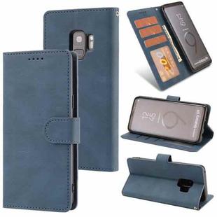 For Samsung Galaxy S9 Fantasy Classic Skin-feel Calfskin Texture Magnetic Buckle Horizontal Flip PU Leather Case with Holder & Card Slot & Wallet(Blue)