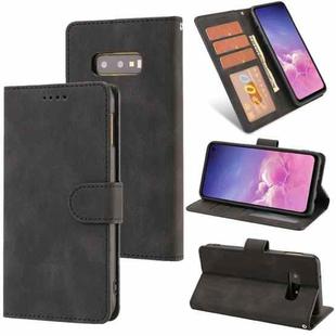 For Samsung Galaxy S10e Fantasy Classic Skin-feel Calfskin Texture Magnetic Buckle Horizontal Flip PU Leather Case with Holder & Card Slot & Wallet(Black)