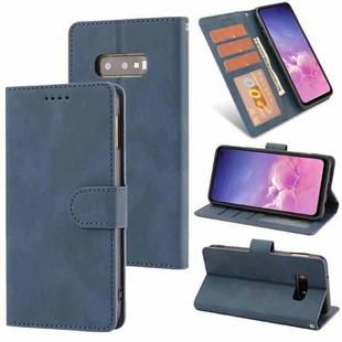 For Samsung Galaxy S10e Fantasy Classic Skin-feel Calfskin Texture Magnetic Buckle Horizontal Flip PU Leather Case with Holder & Card Slot & Wallet(Blue)