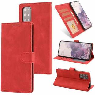 For Samsung Galaxy S20+ Fantasy Classic Skin-feel Calfskin Texture Magnetic Buckle Horizontal Flip PU Leather Case with Holder & Card Slot & Wallet(Red)