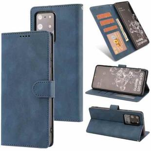 For Samsung Galaxy S20 Ultra Fantasy Classic Skin-feel Calfskin Texture Magnetic Buckle Horizontal Flip PU Leather Case with Holder & Card Slot & Wallet(Blue)