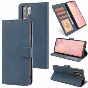 For Huawei P30 Pro Fantasy Classic Skin-feel Calfskin Texture Magnetic Buckle Horizontal Flip PU Leather Case with Holder & Card Slot & Wallet(Blue)