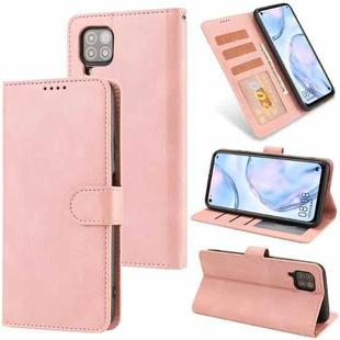 For Huawei P40 Lite / nova 6 SE Fantasy Classic Skin-feel Calfskin Texture Magnetic Buckle Horizontal Flip PU Leather Case with Holder & Card Slot & Wallet(Rose Gold)