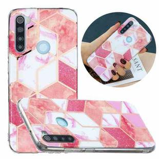 For Xiaomi Redmi Note 8 Flat Plating Splicing Gilding Protective Case(Cherry Glitter)