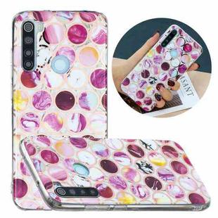For Xiaomi Redmi Note 8 Flat Plating Splicing Gilding Protective Case(Round Color Matching)