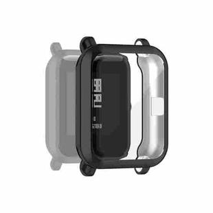 For Amazfit Pop Full Coverage TPU Protective Case Cover(Black)