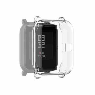 For Amazfit Pop Full Coverage TPU Protective Case Cover(Transparent)