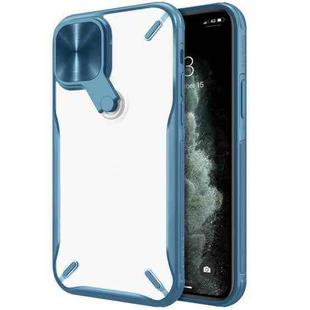 NILLKIN Cyclops PC + TPU Protective Case with Movable Stand For iPhone 12 mini(Blue)