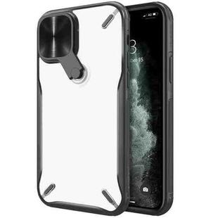 For iPhone 12 / 12 Pro NILLKIN Cyclops PC + TPU Protective Case with Movable Stand(Black)