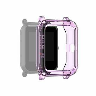 For Amazfit Pop Half-coverage TPU Protective Case Cover(Purple)