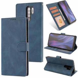 For Xiaomi Redmi 9 Fantasy Classic Skin-feel Calfskin Texture Magnetic Buckle Horizontal Flip PU Leather Case with Holder & Card Slot & Wallet(Blue)