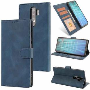 For Xiaomi Redmi Note 8 Pro Fantasy Classic Skin-feel Calfskin Texture Magnetic Buckle Horizontal Flip PU Leather Case with Holder & Card Slot & Wallet(Blue)